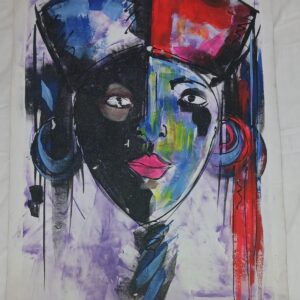 FACE OF PRIMITIVE – Abstract African Expression